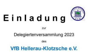 Jahreshauptversammlung des VfB am 17.04.2023 ab 18:30 Uhr