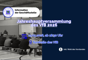 Mehr über den Artikel erfahren Countdown zur Jahreshauptversammlung – noch rund eine Woche